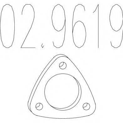 Прокладка, труба вихлопного газу