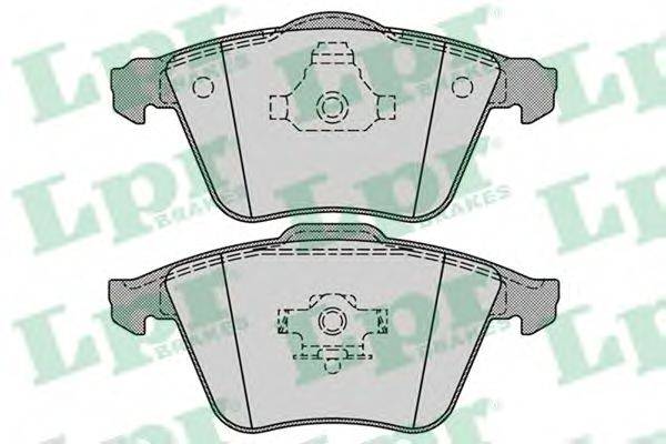 Комплект гальмівних колодок, дискове гальмо