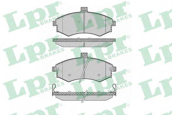 Комплект гальмівних колодок, дискове гальмо