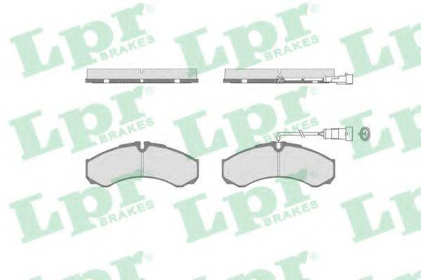 Комплект гальмівних колодок, дискове гальмо