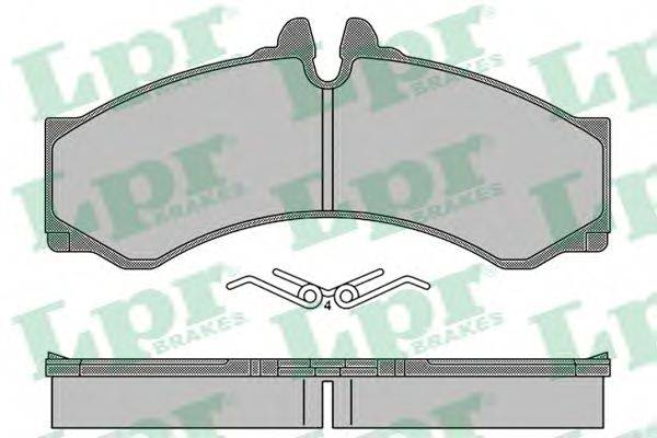 Комплект гальмівних колодок, дискове гальмо