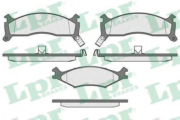 Комплект гальмівних колодок, дискове гальмо