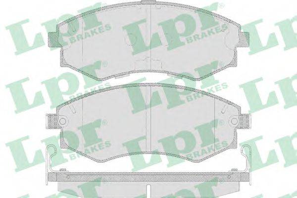 Комплект гальмівних колодок, дискове гальмо