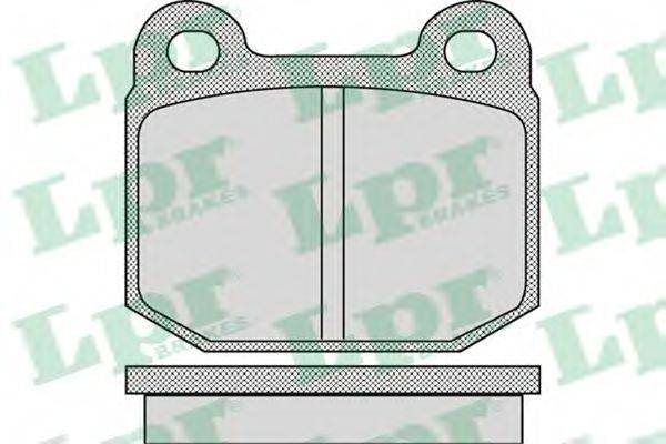 Комплект гальмівних колодок, дискове гальмо