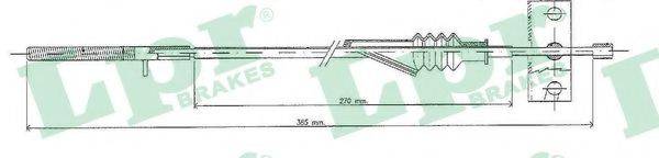 Трос, стоянкова гальмівна система