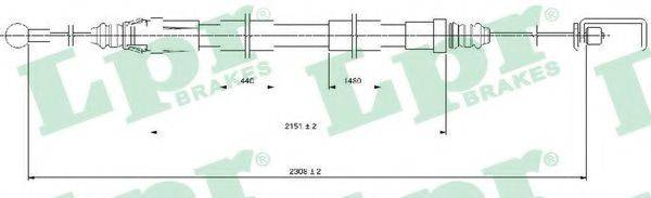 Трос, стоянкова гальмівна система