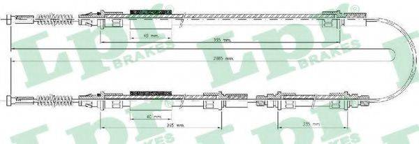 Трос, стоянкова гальмівна система