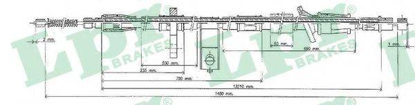 Трос, стоянкова гальмівна система