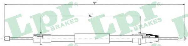 Трос, стоянкова гальмівна система