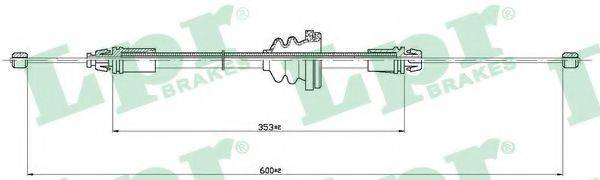 Трос, стоянкова гальмівна система