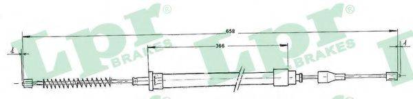 Трос, стоянкова гальмівна система