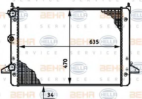 Радіатор, охолодження двигуна