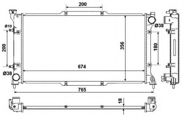 Радіатор, охолодження двигуна
