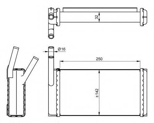 Теплообмінник, опалення салону