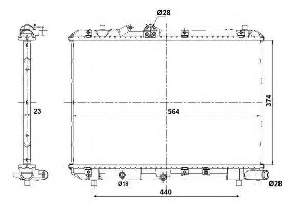 Радіатор, охолодження двигуна