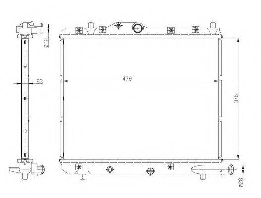 Радіатор, охолодження двигуна