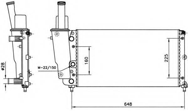 Радіатор, охолодження двигуна