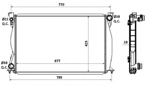 Радіатор, охолодження двигуна