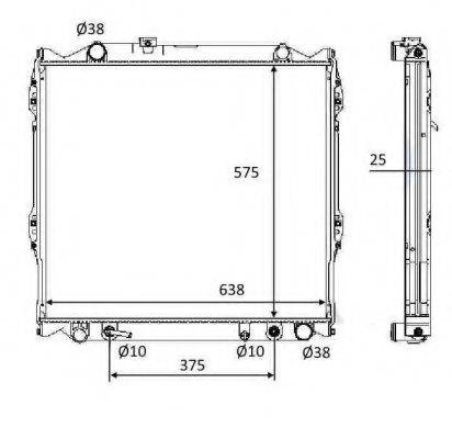 Радіатор, охолодження двигуна