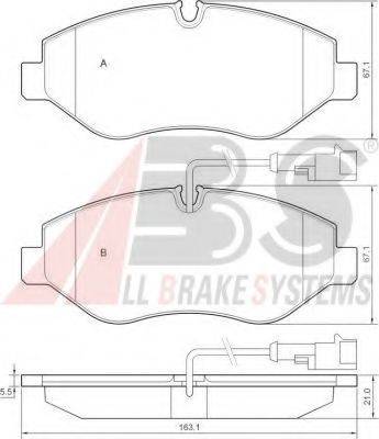 Комплект гальмівних колодок, дискове гальмо