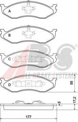Комплект гальмівних колодок, дискове гальмо