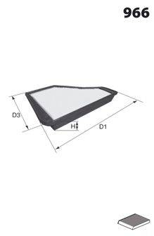 Фільтр, повітря у внутрішньому просторі