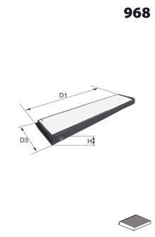 Фільтр, повітря у внутрішньому просторі