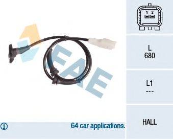 Датчик, частота обертання колеса