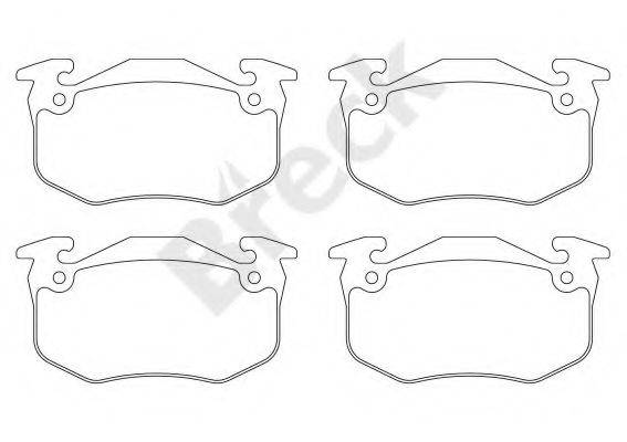 Комплект гальмівних колодок, дискове гальмо