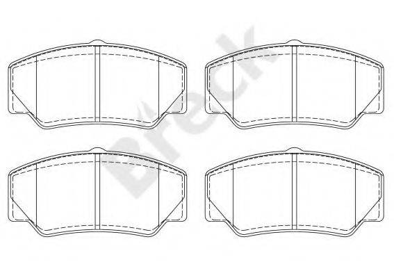 Комплект гальмівних колодок, дискове гальмо
