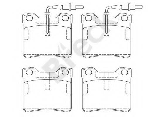 Комплект гальмівних колодок, дискове гальмо