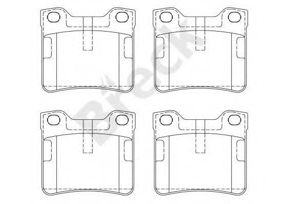 Комплект гальмівних колодок, дискове гальмо