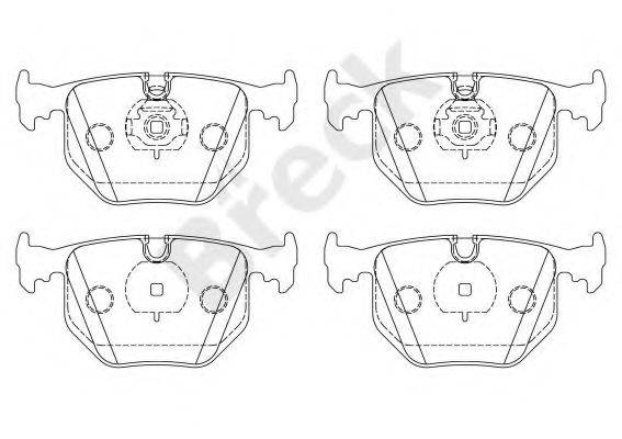 Комплект гальмівних колодок, дискове гальмо