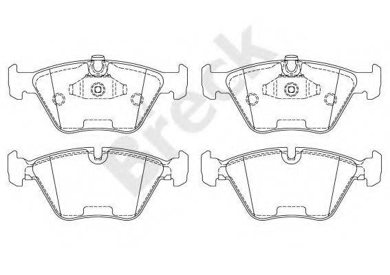 Комплект гальмівних колодок, дискове гальмо