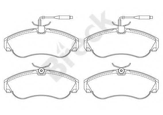 Комплект гальмівних колодок, дискове гальмо