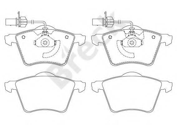 Комплект гальмівних колодок, дискове гальмо