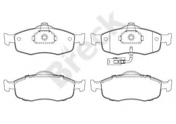 Комплект гальмівних колодок, дискове гальмо