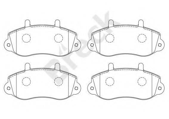 Комплект гальмівних колодок, дискове гальмо