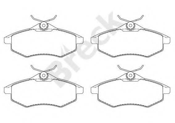 Комплект гальмівних колодок, дискове гальмо