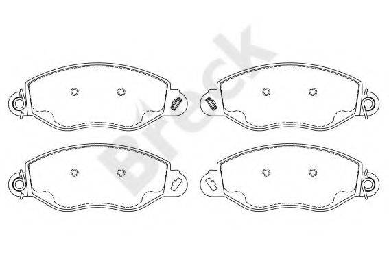 Комплект гальмівних колодок, дискове гальмо