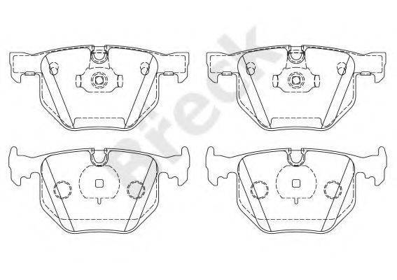 Комплект гальмівних колодок, дискове гальмо