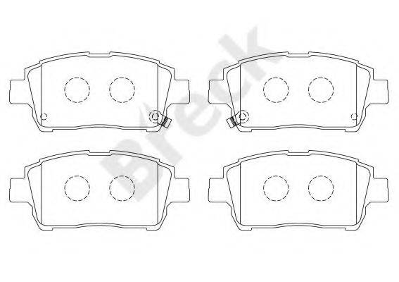 Комплект гальмівних колодок, дискове гальмо