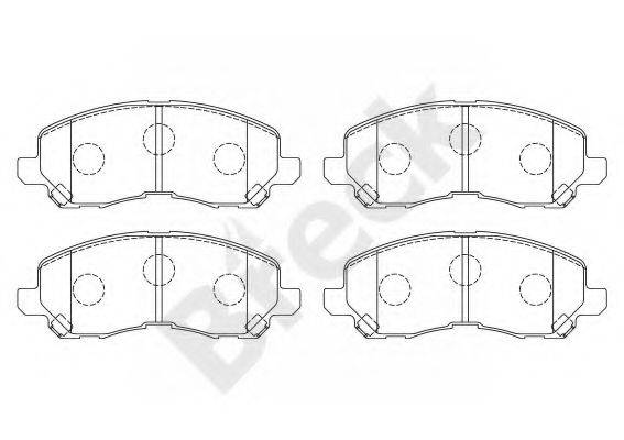 Комплект гальмівних колодок, дискове гальмо