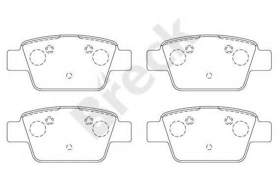 Комплект гальмівних колодок, дискове гальмо