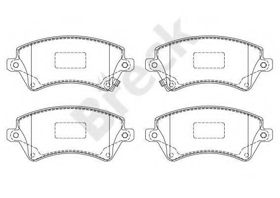 Комплект гальмівних колодок, дискове гальмо