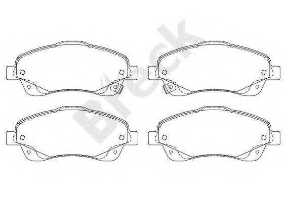 Комплект гальмівних колодок, дискове гальмо