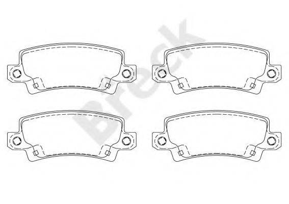 Комплект гальмівних колодок, дискове гальмо