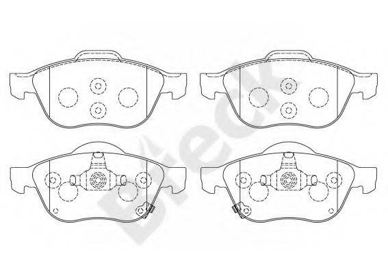 Комплект гальмівних колодок, дискове гальмо