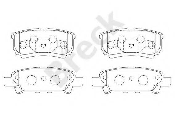 Комплект гальмівних колодок, дискове гальмо