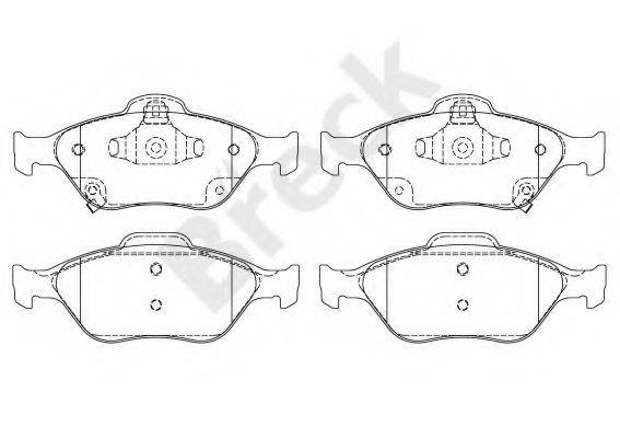 Комплект гальмівних колодок, дискове гальмо